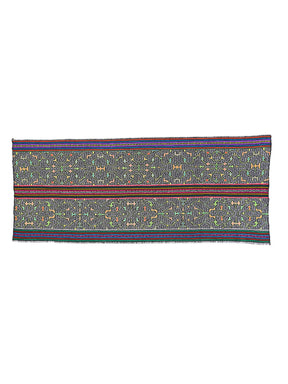 Shipibo Amazon Jungle Falda Cloth - Black 1 | tx0196