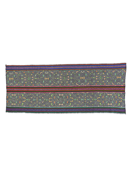 Shipibo Amazon Jungle Falda Cloth - Black 1 | tx0196