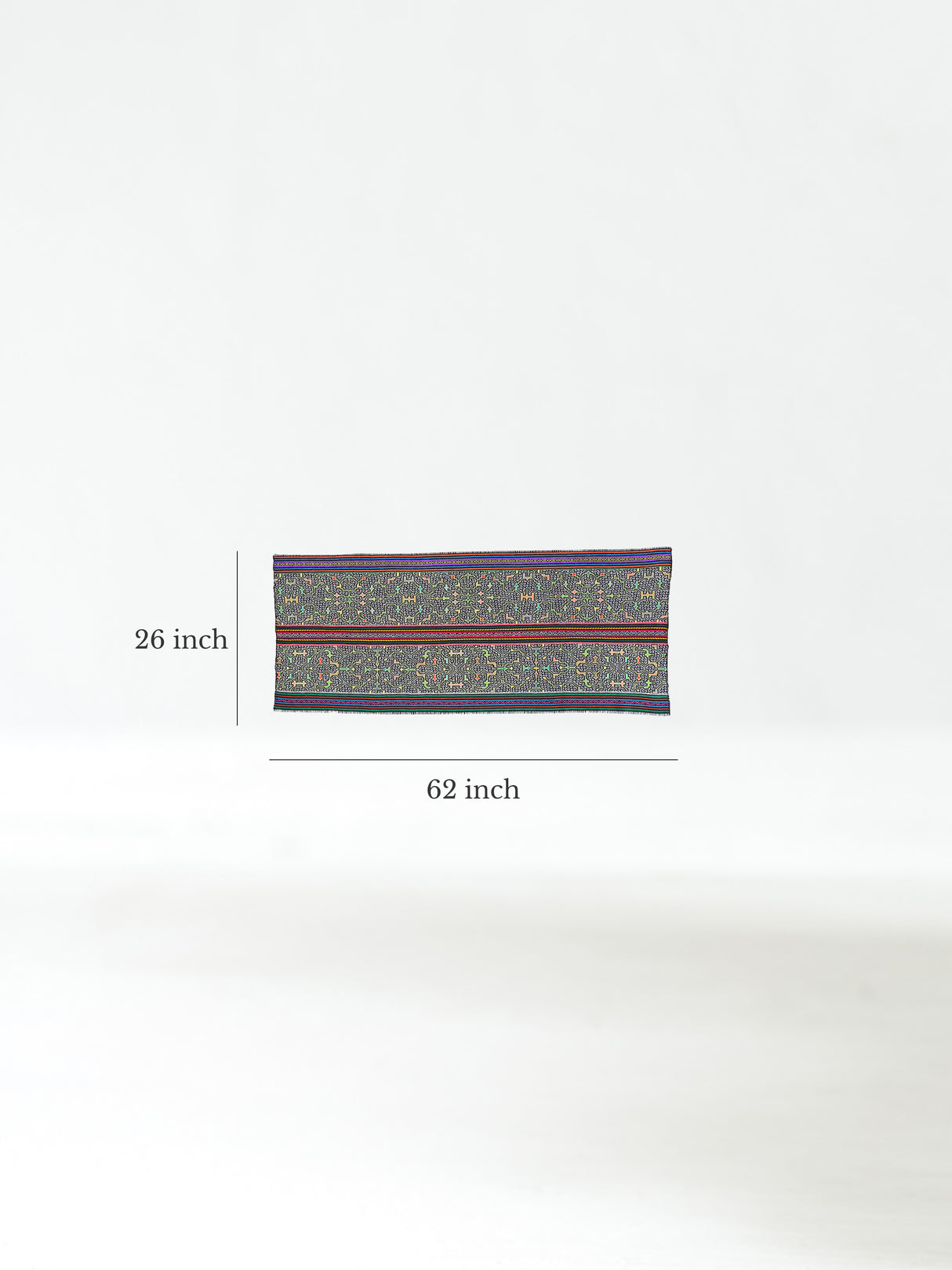 Shipibo Amazon Jungle Falda Cloth - Black Dimension | tx0196