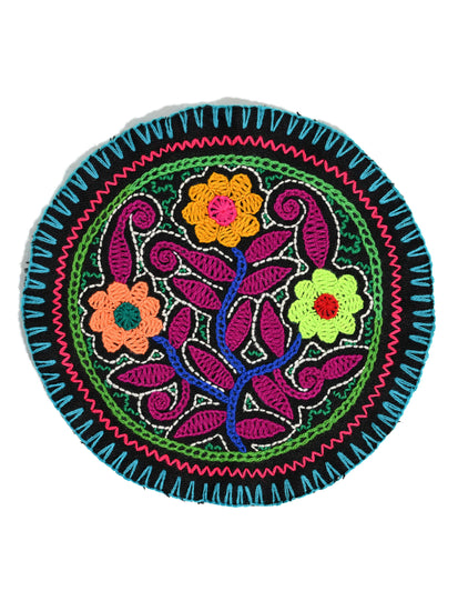 Shipibo Embroidery Cloth - Round | tx0227