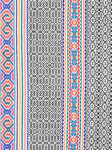 Shipibo Amazon Jungle Falda Cloth - White