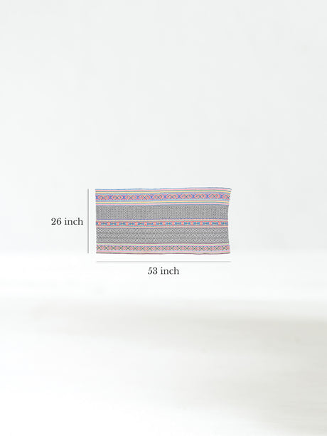 Shipibo Amazon Jungle Falda Cloth - White Dimension | tx0237