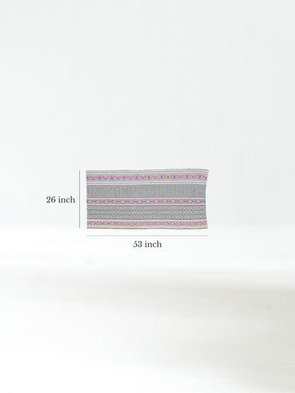 Shipibo Amazon Jungle Falda Cloth - White Dimension | tx0237