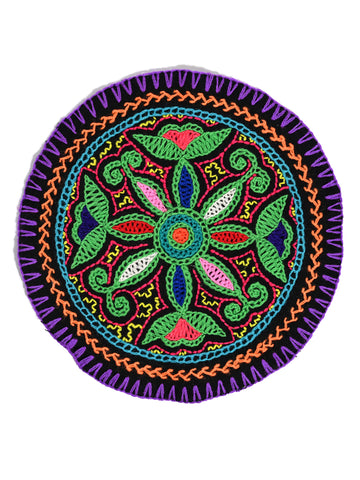 Shipibo Embroidery Cloth - Round