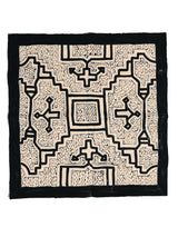 Shipibo Painted Cloth - White-Black 1 | tx0245