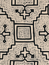 Shipibo Painted Cloth - White-Black 2 | tx0245