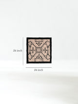 Shipibo Painted Cloth - White-Black Dimension | tx0245