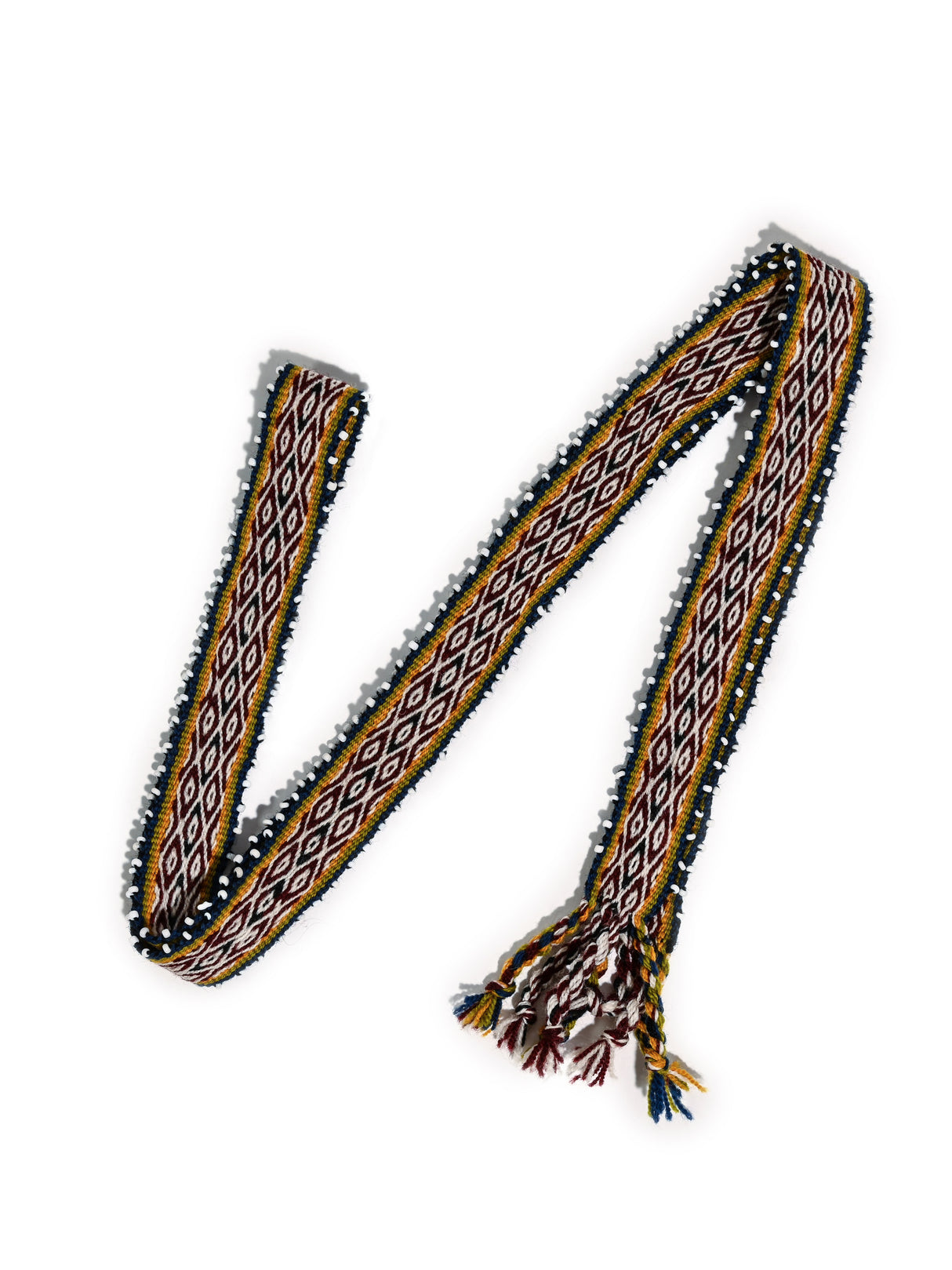 Watana Tie w/Beaded Trim