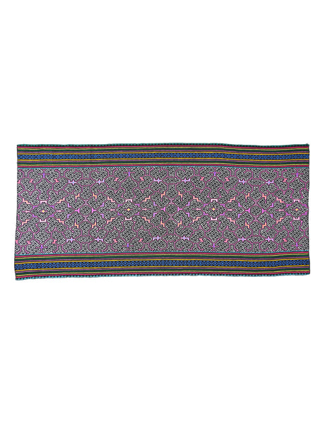 Shipibo Amazon Jungle Falda Cloth - Black 1 | tx0387