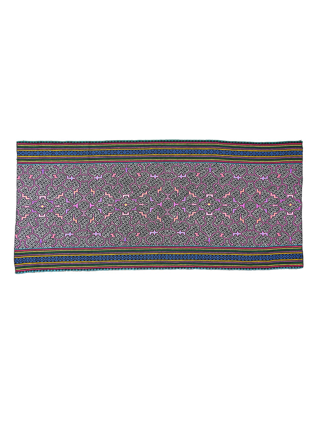 Shipibo Amazon Jungle Falda Cloth - Black 1 | tx0387