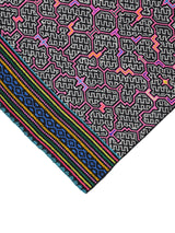 Shipibo Amazon Jungle Falda Cloth - Black 3 | tx0387