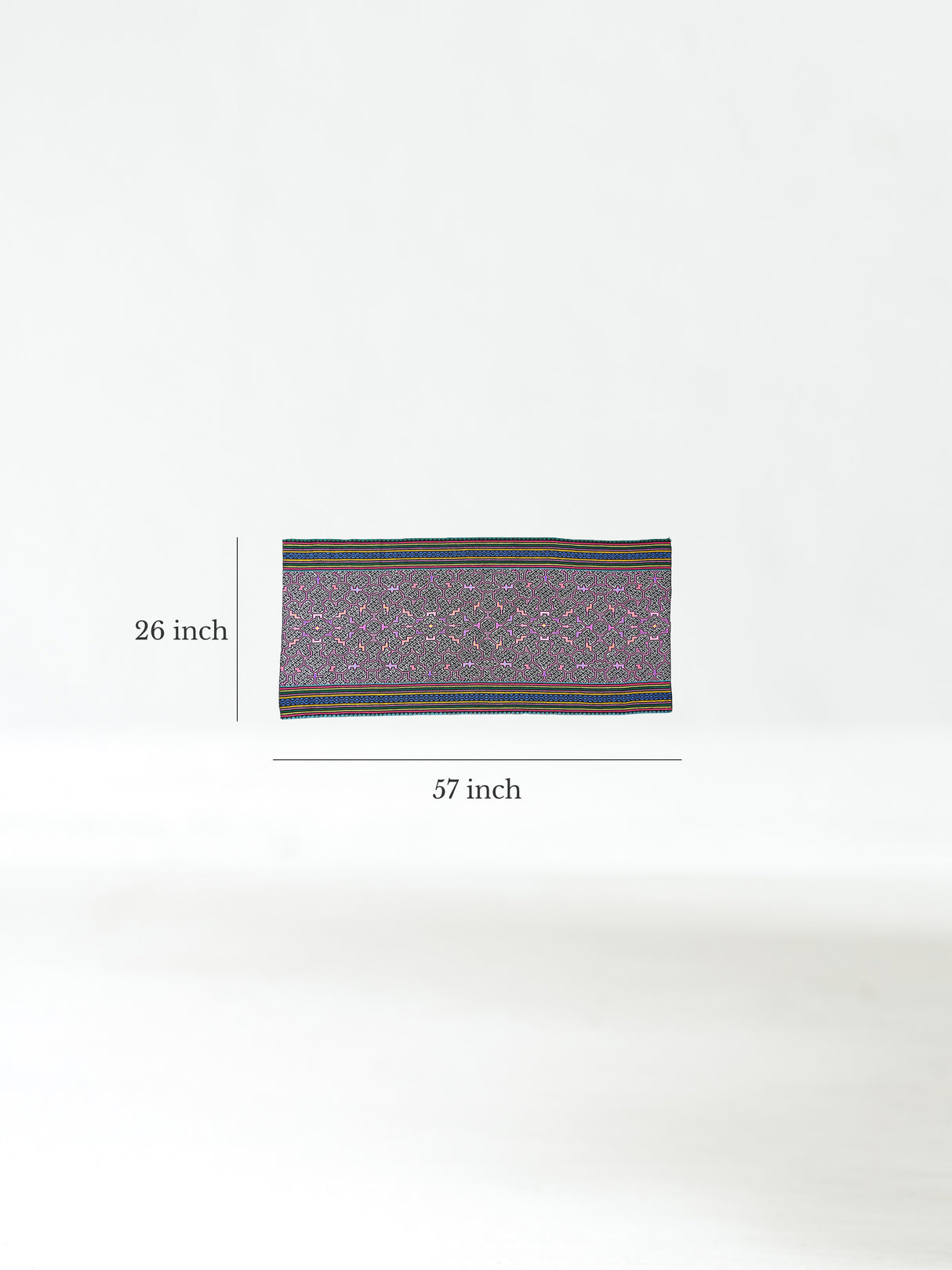 Shipibo Amazon Jungle Falda Cloth - Black Dimension | tx0387