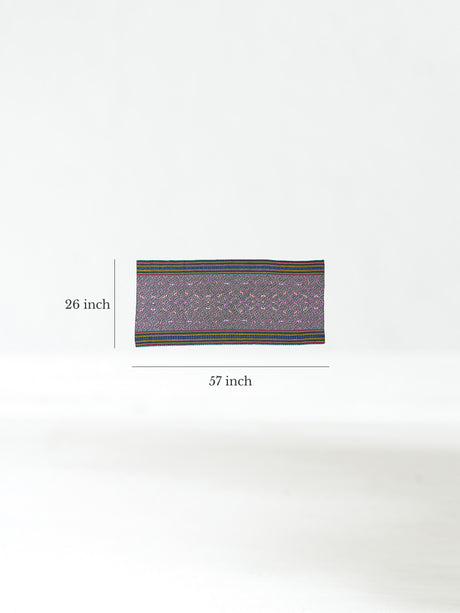 Shipibo Amazon Jungle Falda Cloth - Black Dimension | tx0387
