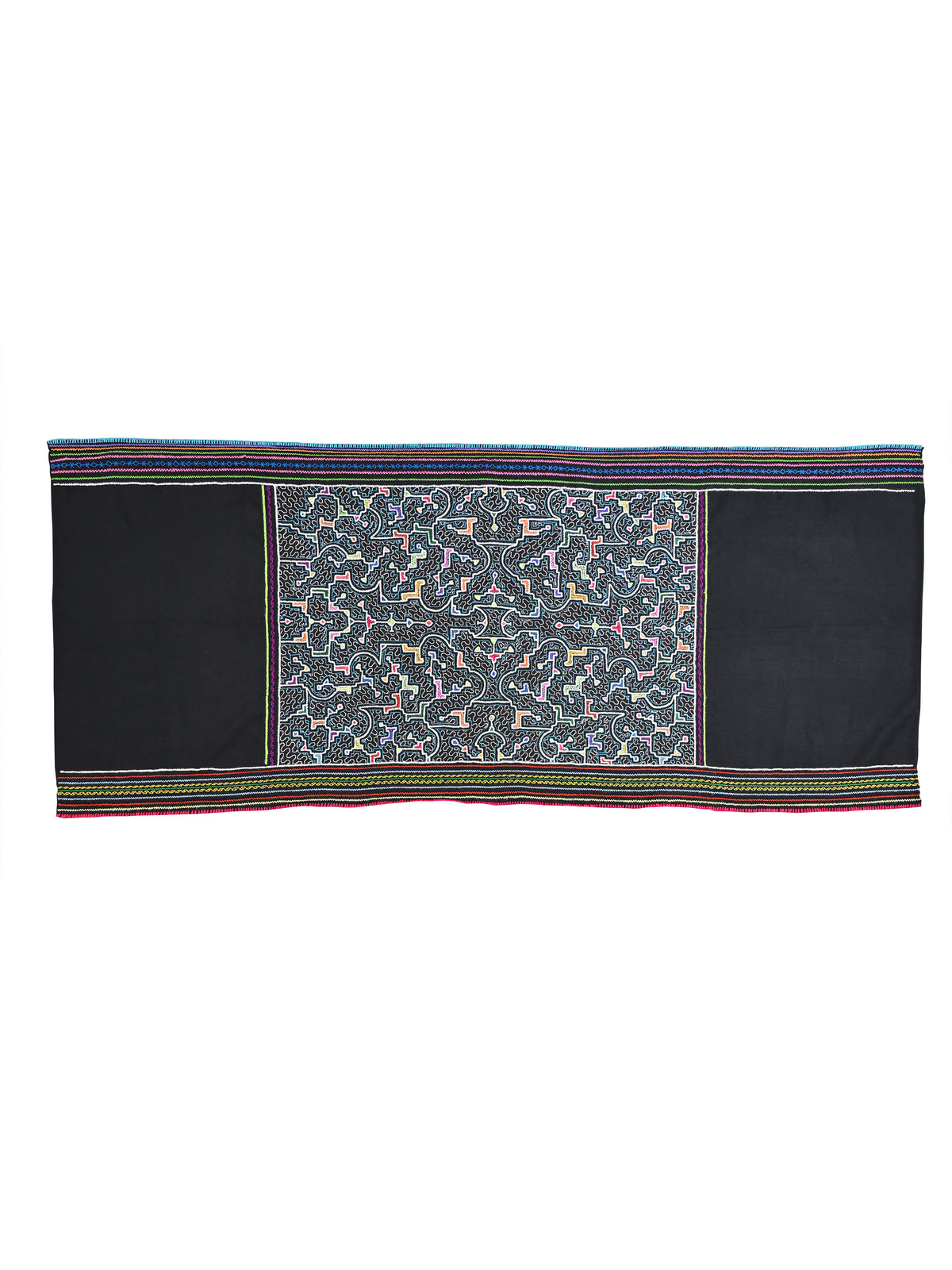 Shipibo Amazon Jungle Falda Cloth - Black 1 | tx0389