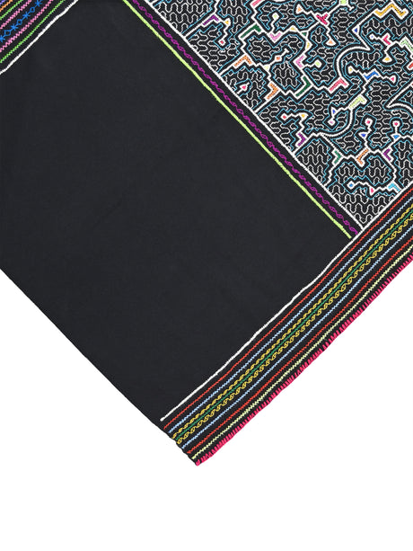 Shipibo Amazon Jungle Falda Cloth - Black 3 | tx0389