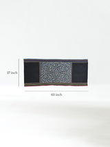 Shipibo Amazon Jungle Falda Cloth - Black Dimension | tx0389