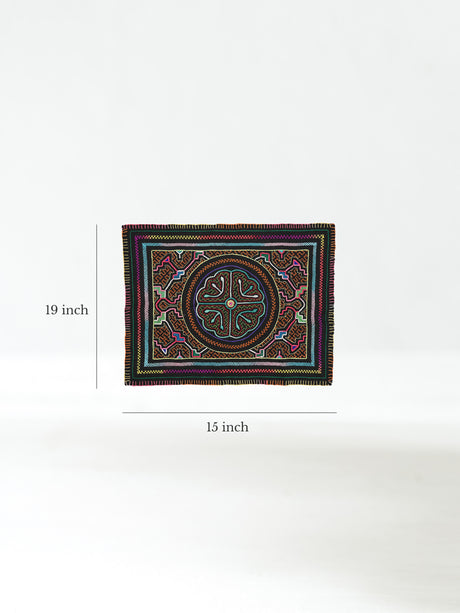 Shipibo Embroidery Cloth - Medium Dimension | tx0459
