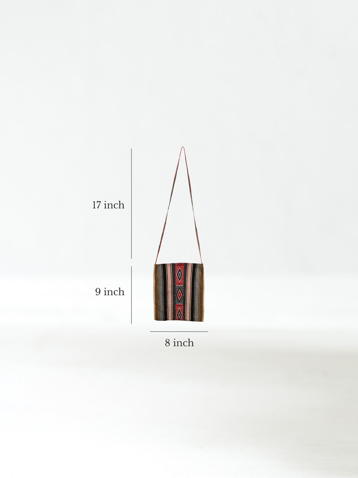 Q'ero Chuspa Coca Leaf Bag w/ Strap Dimension | txb0033