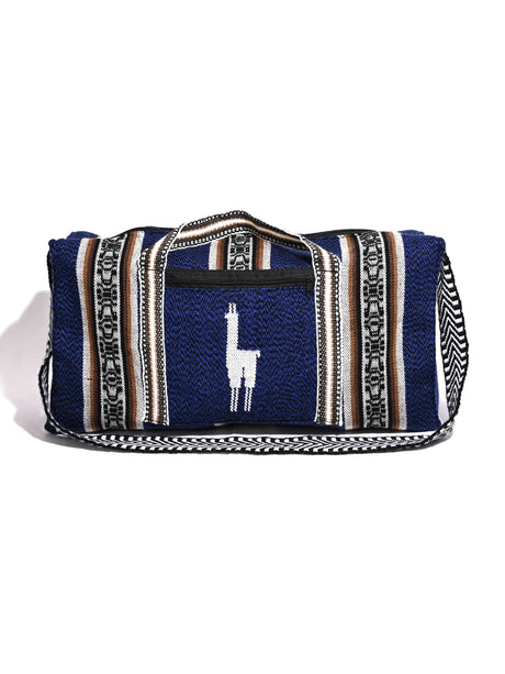 Peruvian Alpaca Padded Duffel Bag | txb0078-Blue