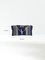 Peruvian Alpaca Padded Duffel Bag Dimension | txb0078-Blue