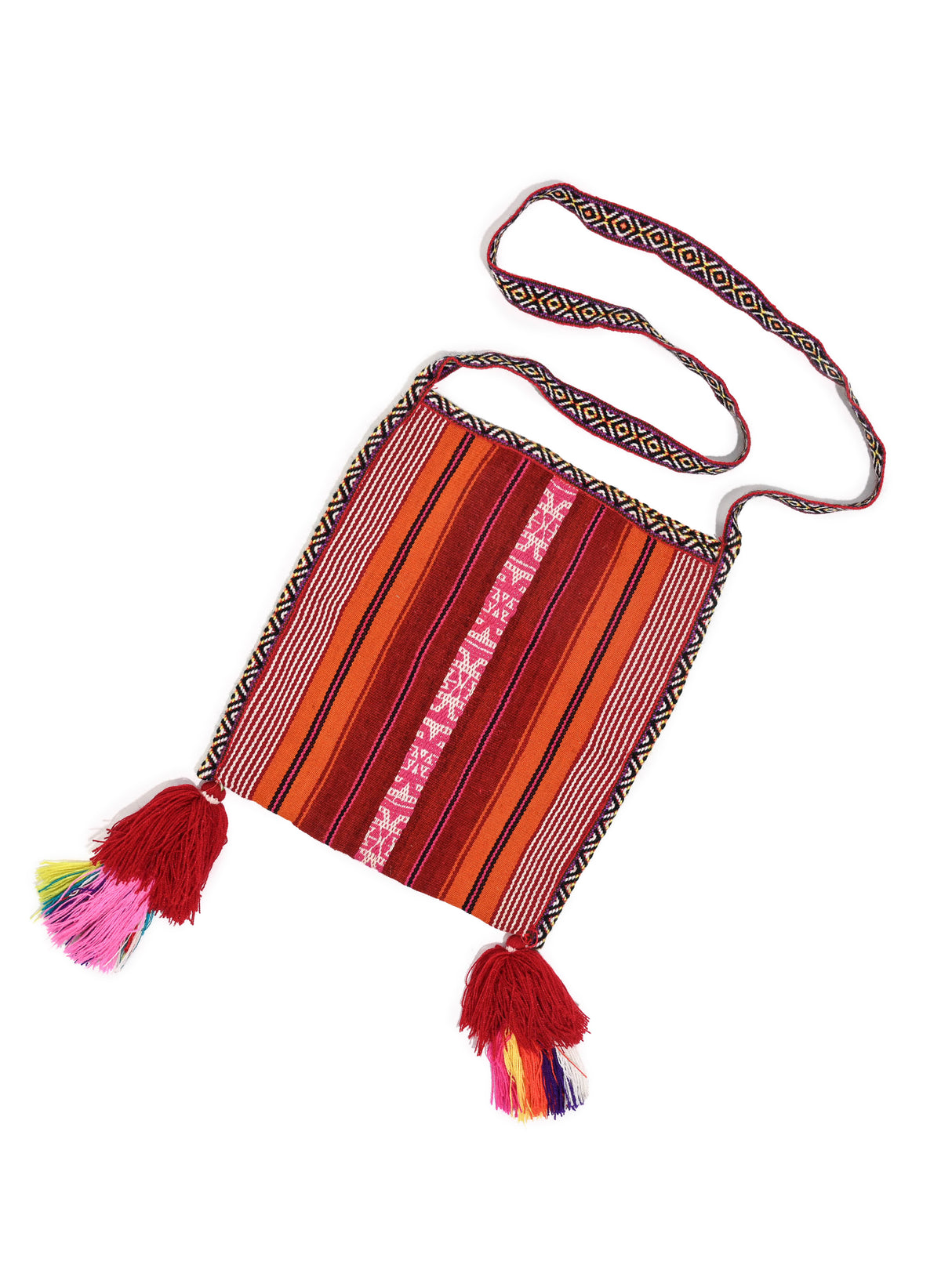Q'ero Ch'uspa Coca Leaf Bag with Strap1 | txb0090
