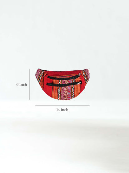 Chincheros Artisan Woven Waist Pouch Dimension | txb0297
