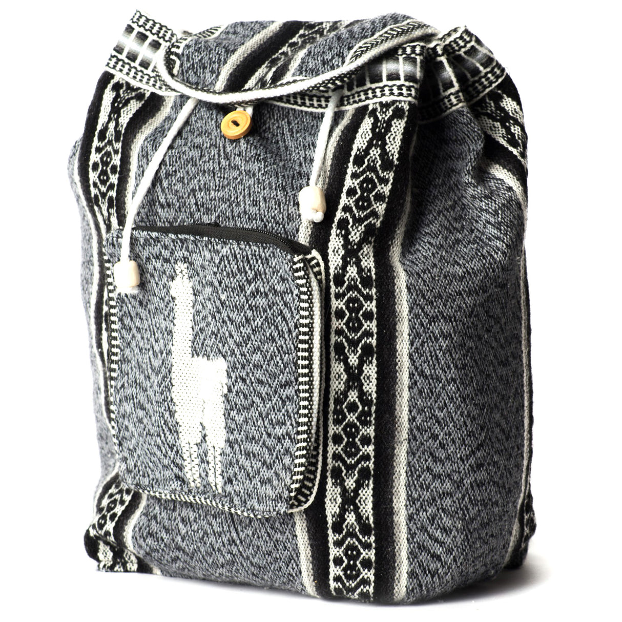 Peruvian Wool Backpack w/ Llama Pocket