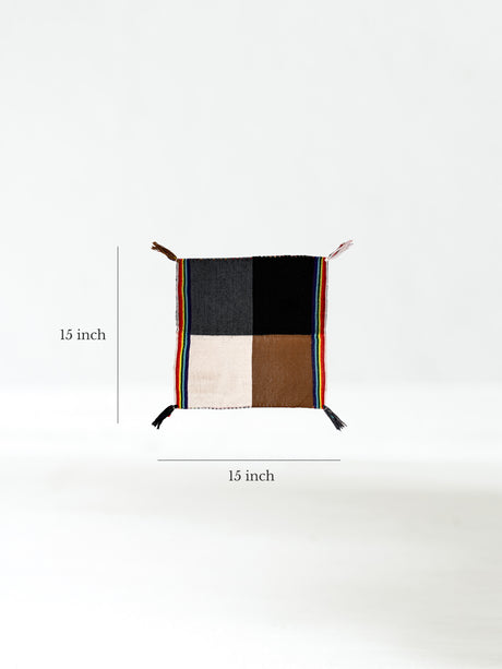 Q'ero Andean Despacho Cloth - Natural - Quarter Design Dimension | txd0050