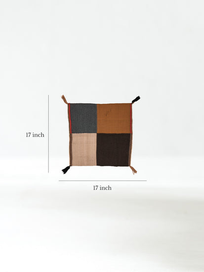 Carrying Cloth Q'ero Andean Carrying Cloth - Natural - Quarter Design Dimension | txd0055