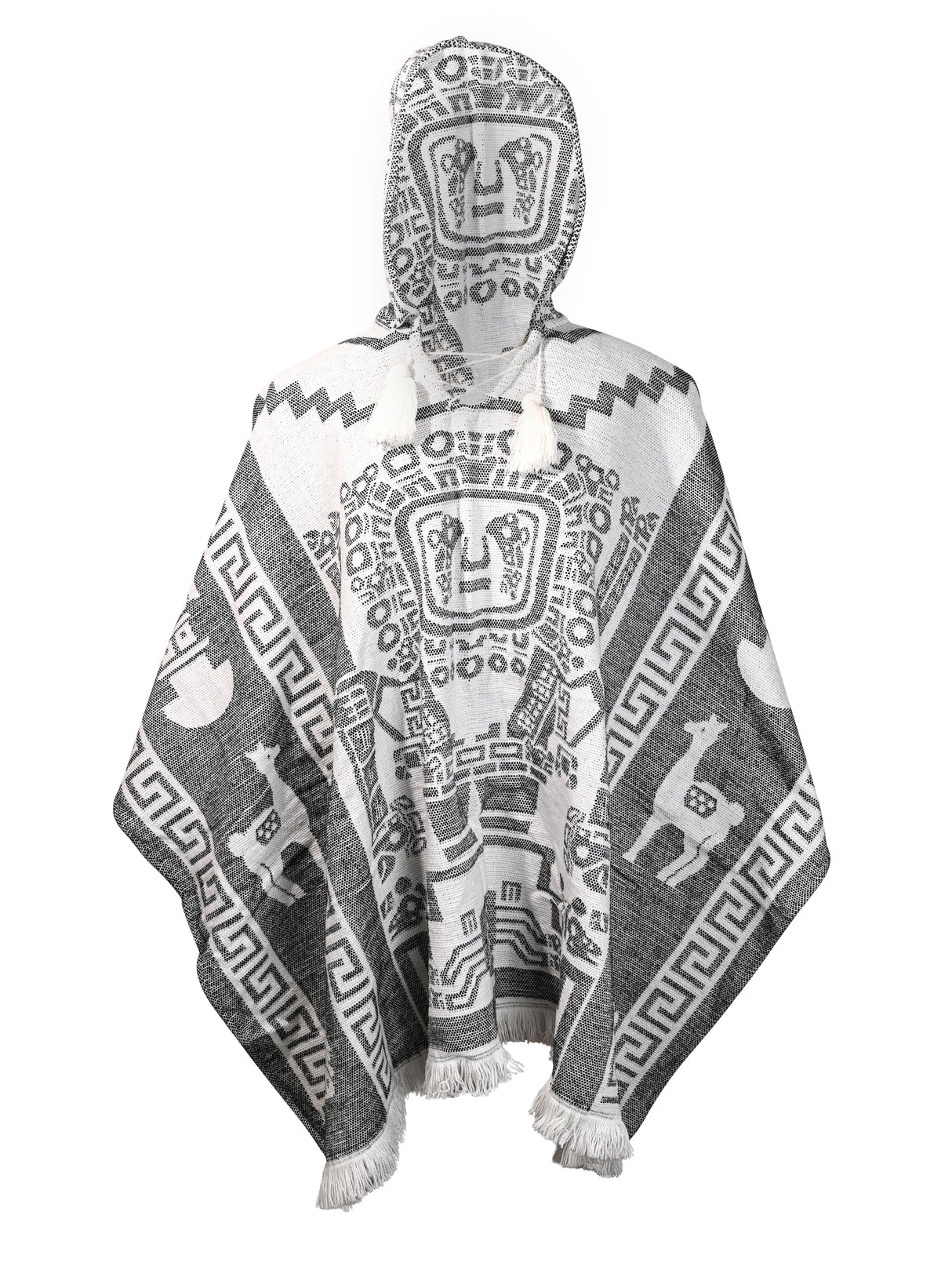 Hooded Artisan Andean Poncho - Puno