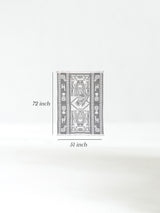 Hooded Artisan Andean Poncho - Puno Dimension | txp0105-White-Black