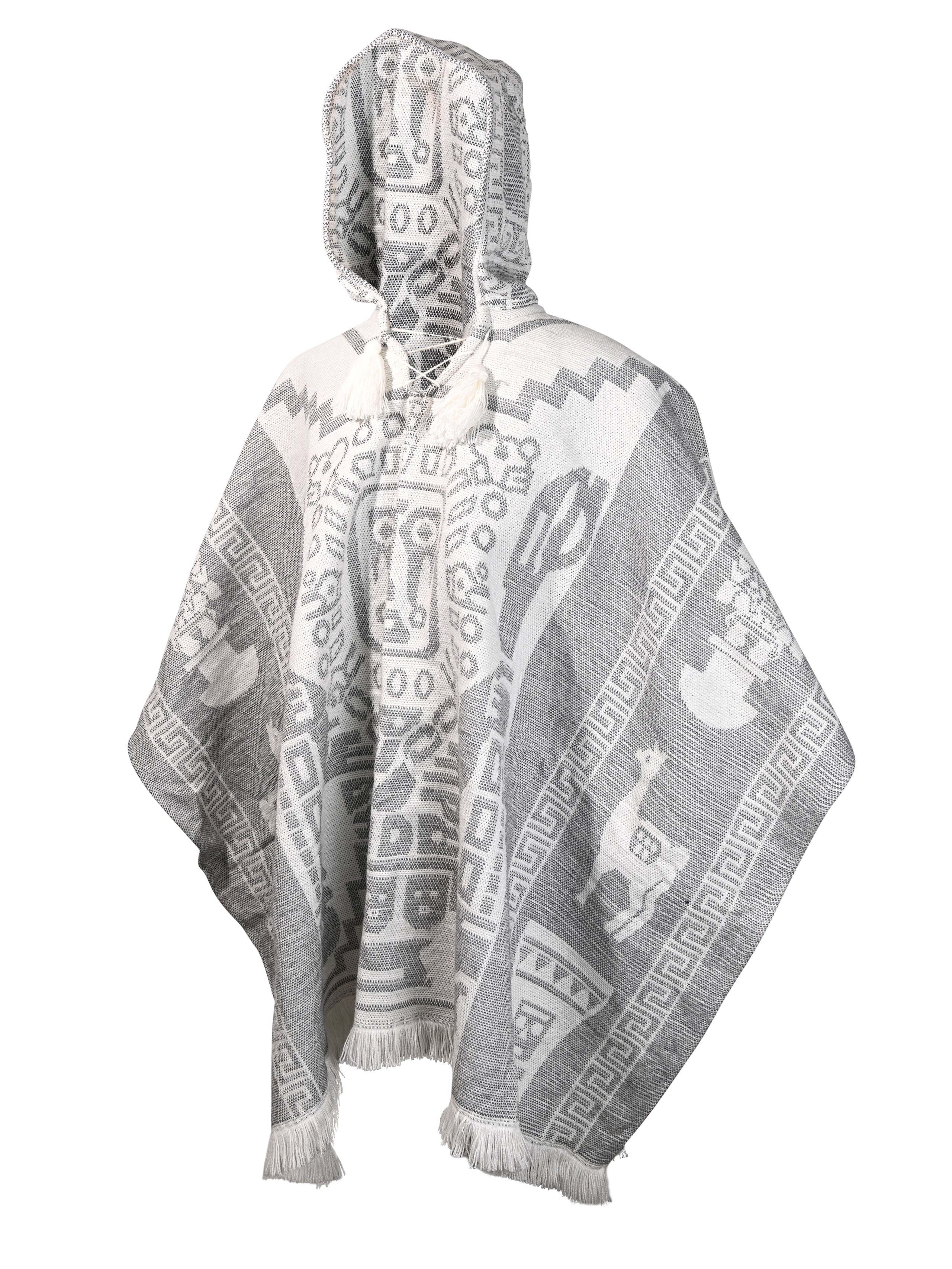 Hooded Artisan Andean Poncho - Puno - Shamans Market
