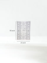 Hooded Artisan Andean Poncho - Puno Dimension | txp0105-White-Gray