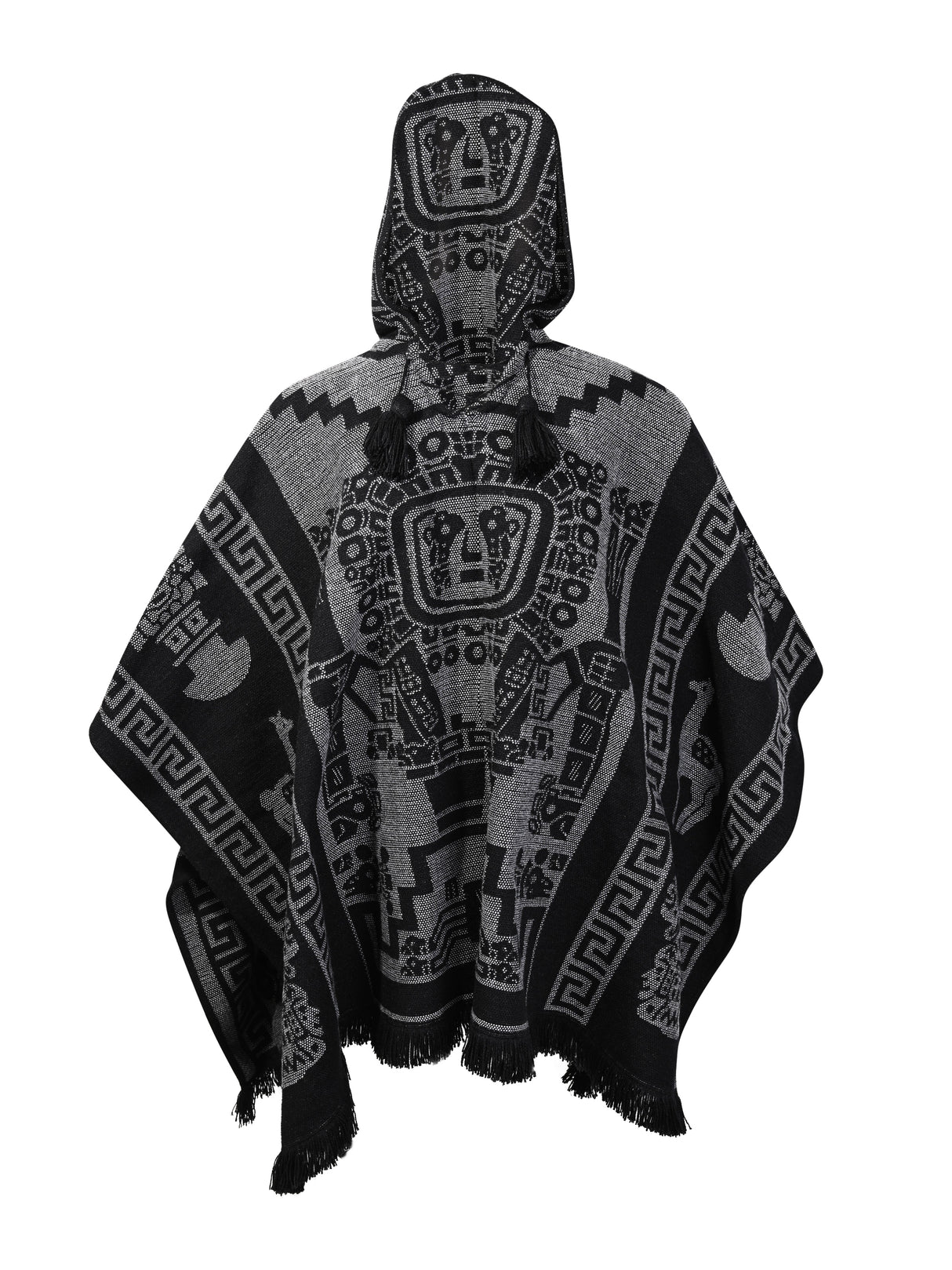 Hooded Artisan Andean Poncho - Puno