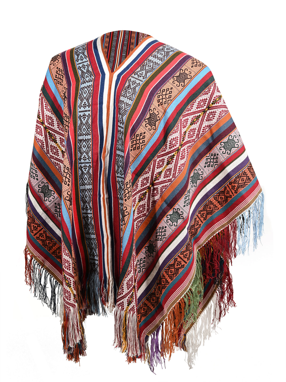 Alpaca Acrylic Blend Poncho | txp0128
