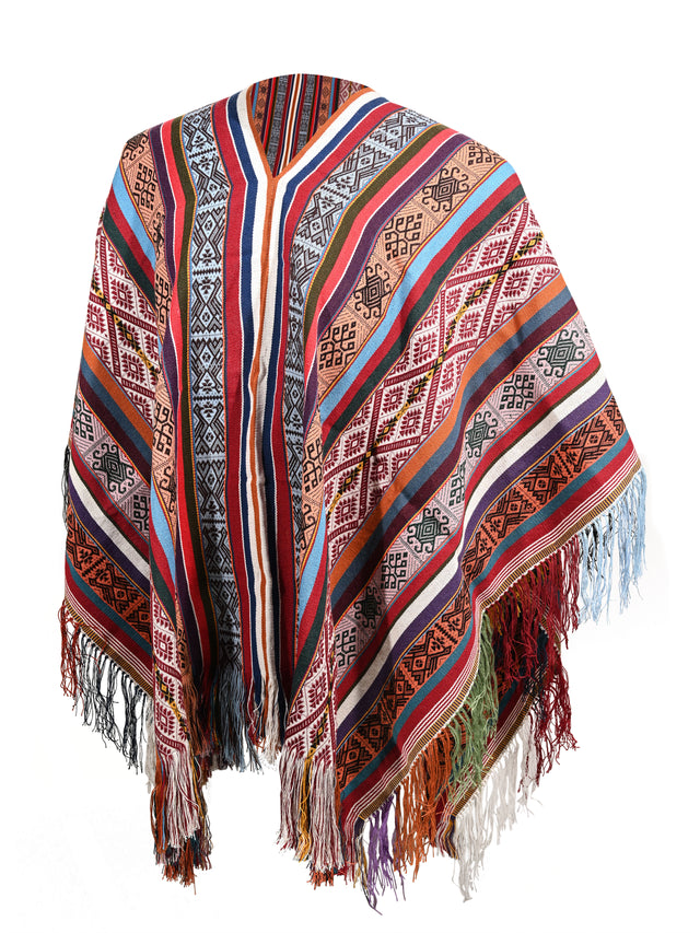 Alpaca Acrylic Blend Poncho | txp0128