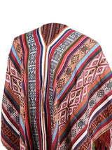 Alpaca Acrylic Blend Poncho 1 | txp0128