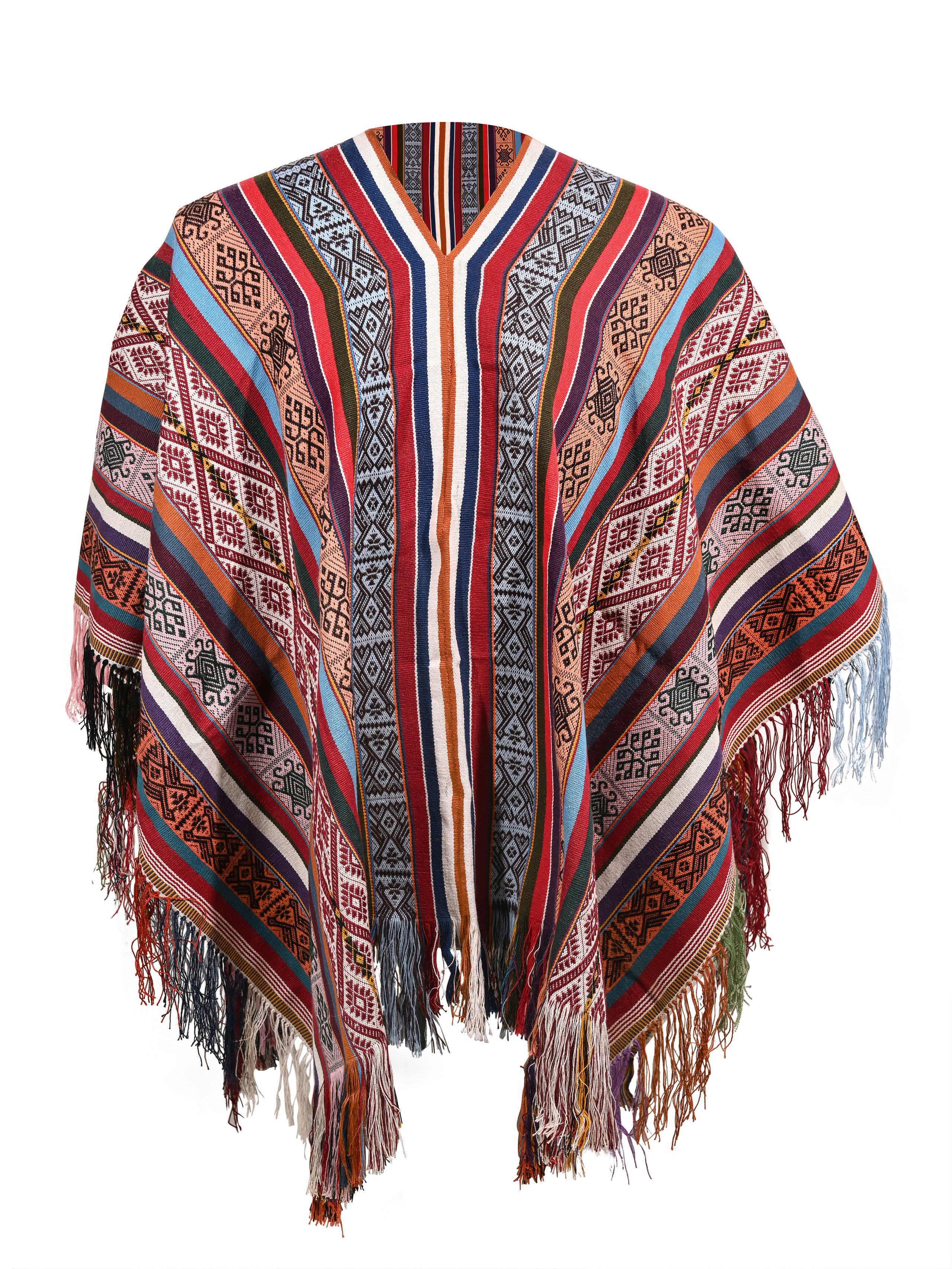 Alpaca Acrylic Blend Poncho – Shamans Market