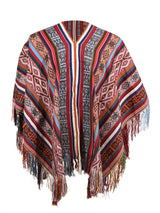 Alpaca Acrylic Blend Poncho 2 | txp0128