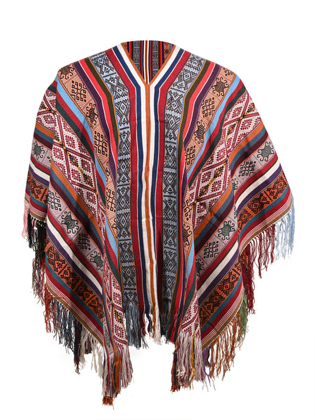 Alpaca Acrylic Blend Poncho 2 | txp0128