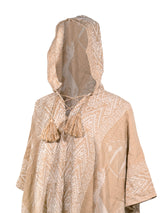 Hooded Peruvian Poncho - Urubamba 1 | txp0149-Cream