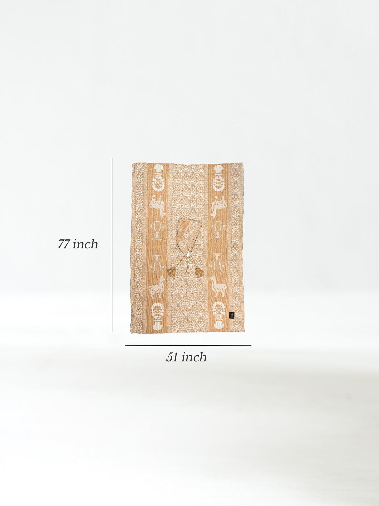 Hooded Peruvian Poncho - Urubamba Dimension | txp0149-Cream