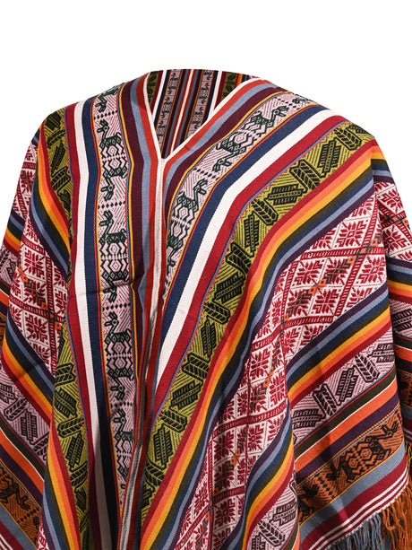 Alpaca Acrylic Blend Poncho 1 | txp0157