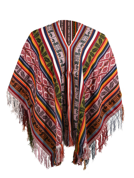 Alpaca Acrylic Blend Poncho 2 | txp0157