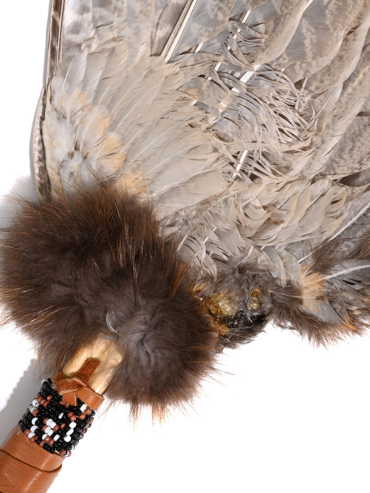 Spirit Prayer Fan with Bone Handle - Shamans Market