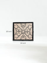 2NDS/DISCOUNTED Shipibo Painted Cloth - White-Black