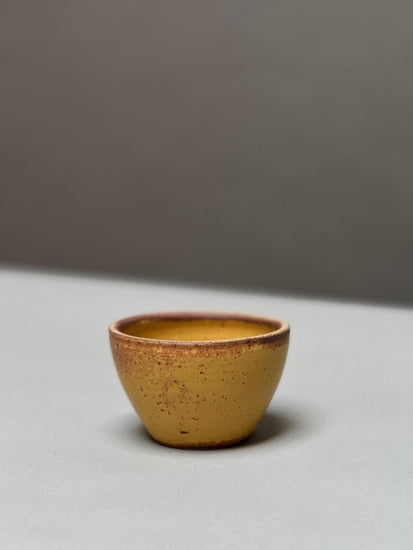 Clay Stoneware Glazed Incense Bowl | ib76-WooYellow