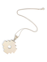 Peruvian Chakana Pendant Necklace - 950 Sterling Silver | j0142 | j10-044