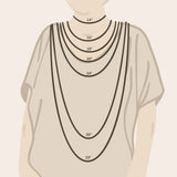 Figaro Link Chain Necklace - Sterling Silver