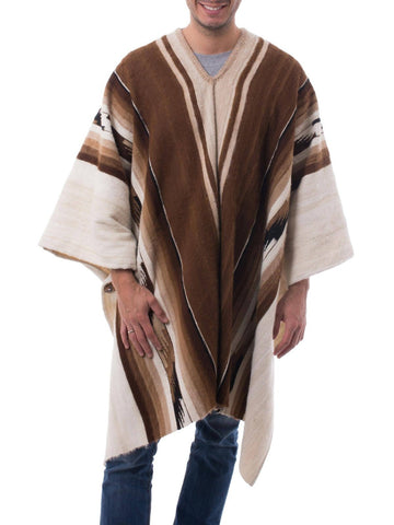 Alpaca Wool Poncho - Inca Chief